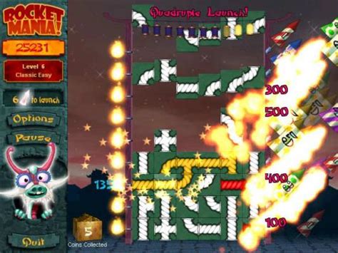 popcap rocket mania free online.